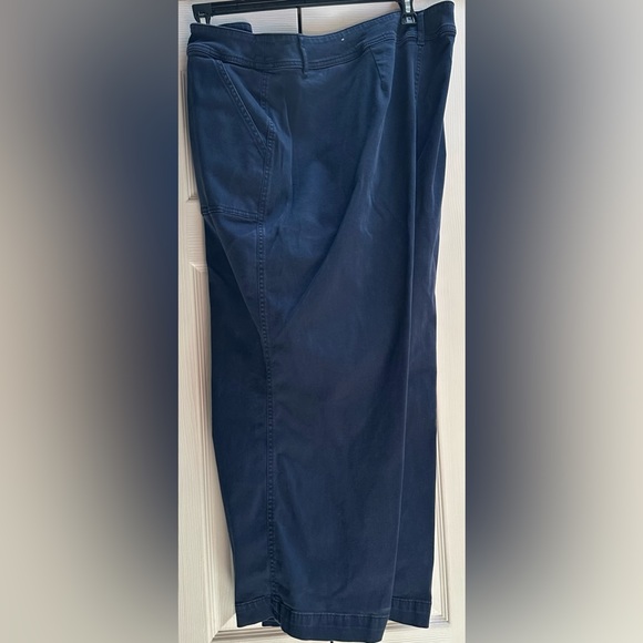 Navy Stretch Twill Utility Style Pants - Picture 4 of 4